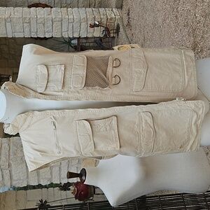 Vintage New Tag NIKOATA EXPLORATION TEAM tan Fishing Hunting Vest M